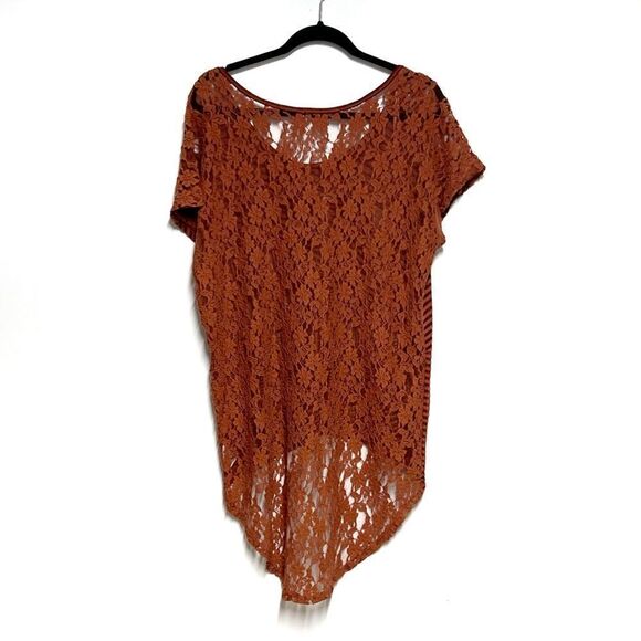 Free People Daydream Hi Low Laced Tunic
Burnt Orange Sz S - Picture 3 of 4